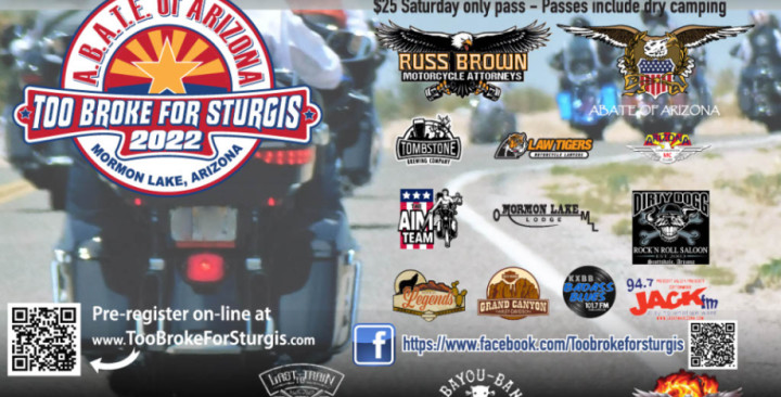 ABATE of Arizona's 31st Annual Too Broke for Sturgis Rally Fundraiser