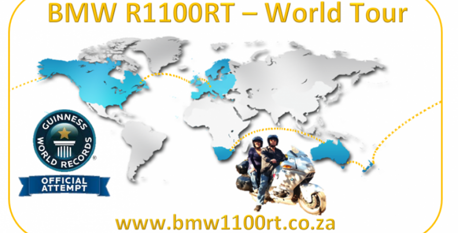 Start of Guinness World Record BMW R1100RT Tour