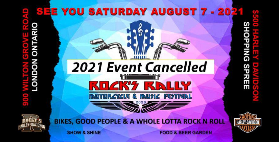 Rock's Rally London Ontario August 2022 NEW DATE