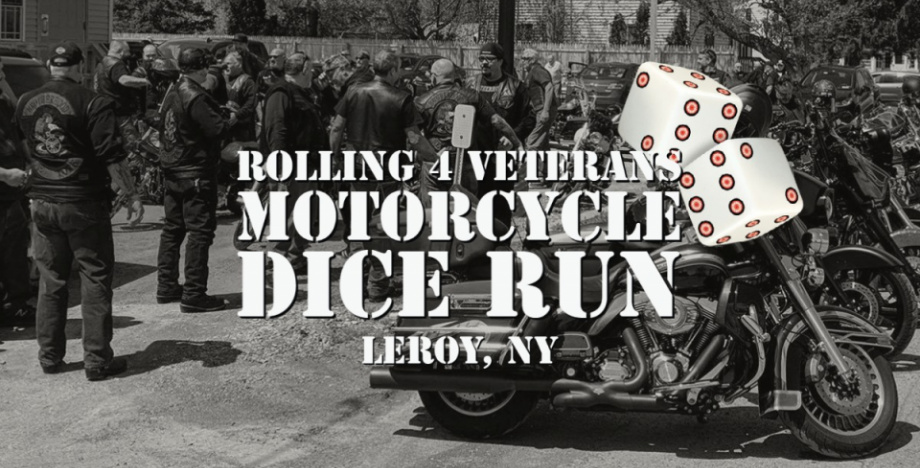 Rolling 4 Veterans Motorcycle Dice Run