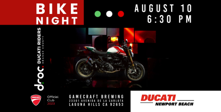 Ducati Riders of Orange County Bike Night