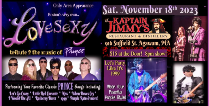 LoVeSeXy tribute 2 Prince @Kaptain Jimmy's - Agawam, MA. 11/18/23
