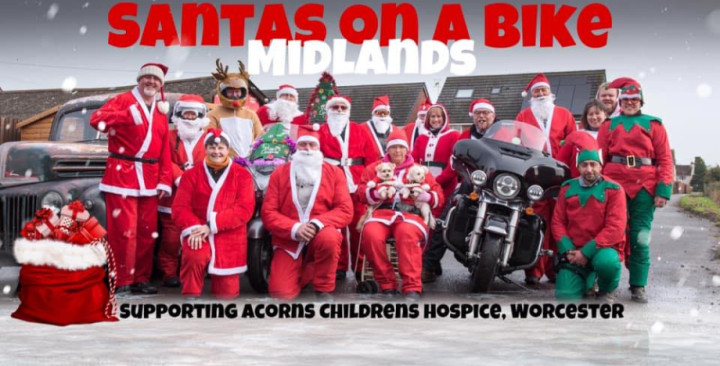 Santas on a Bike Midlands 2023