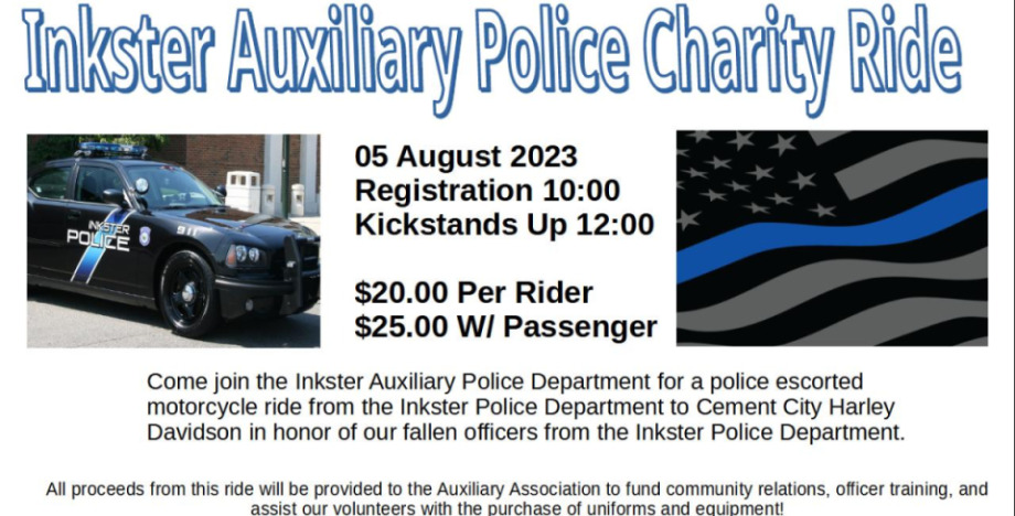 Inkster Auxiliary Police Memorial Ride