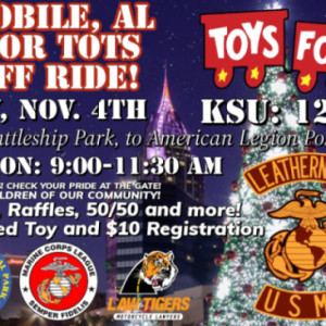 Mobile, AL: Toys for Tots Kickoff Ride!