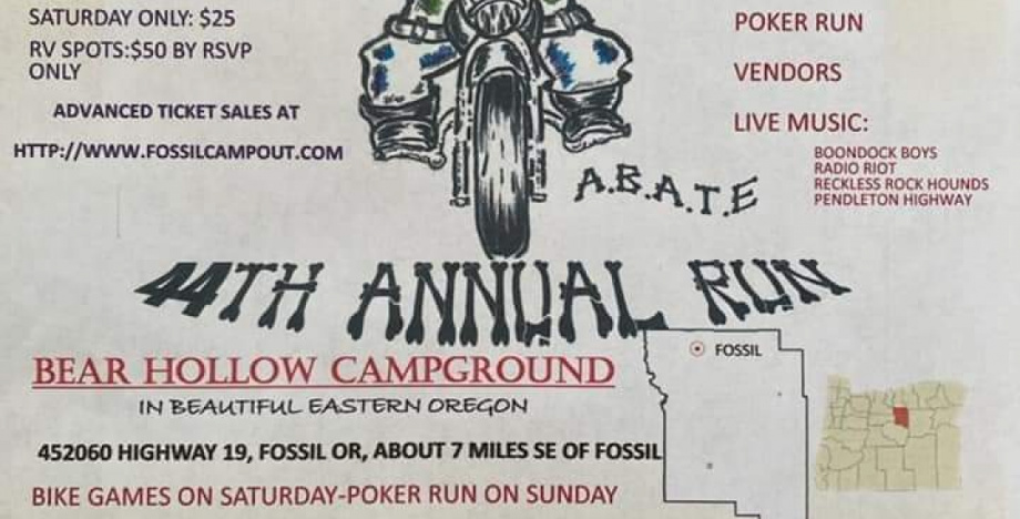 A.B.A.T.E OF OREGON FOSSIL CAMPOUT