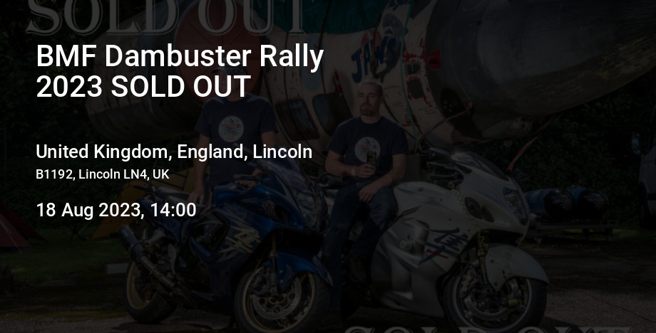BMF Dambuster Rally 2023 SOLD OUT
