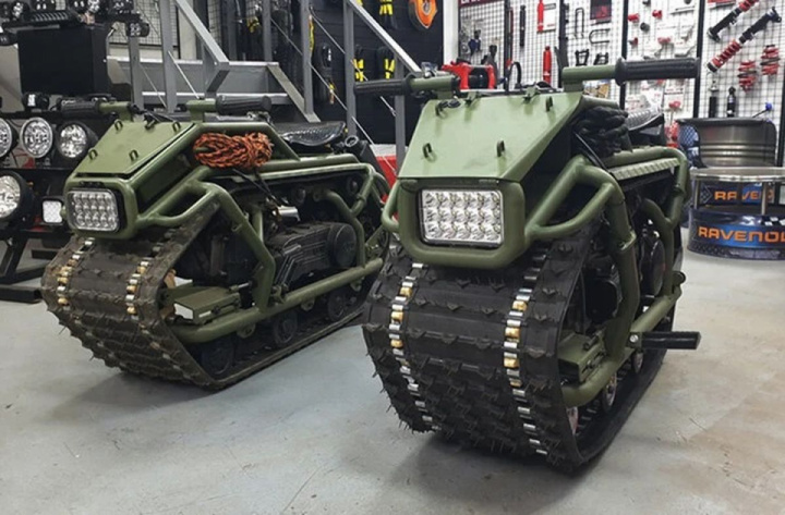 Meet The Russian Hamster, An All-Terrain, Mono-Tracked Motorcycle