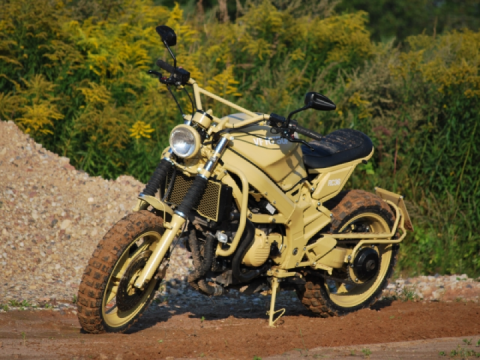 Honda VFR 750 Military Sahara by Mociklet Customs