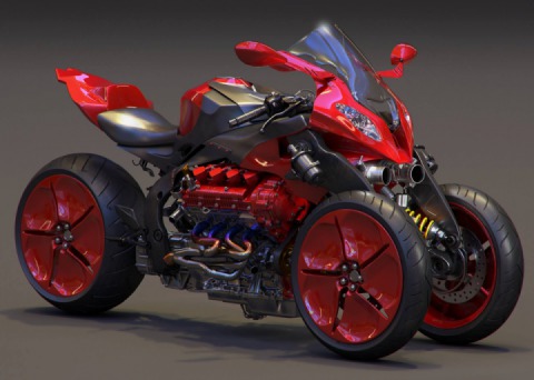 Motocycles from the future: unique concepts by Lien Ying-Te