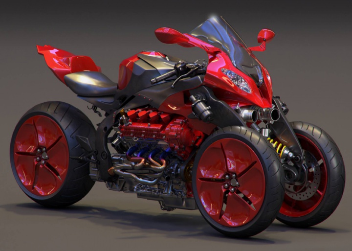 Motocycles from the future: unique concepts by Lien Ying-Te