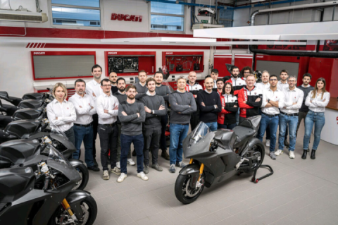 Ducati’s production of MotoE bikes for the 2023 championship has begun