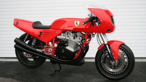 Unique Ferrari motorbike up for auction