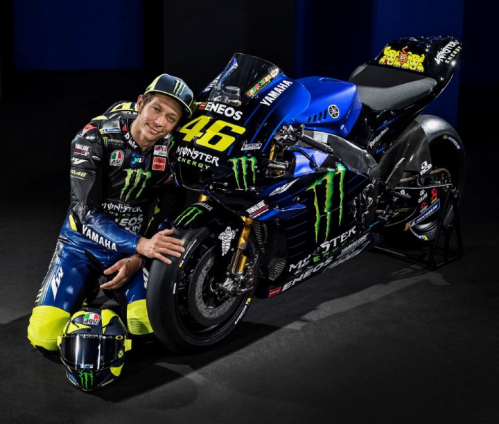 Yamaha unveils a new 2019 bike for Valentino Rossi