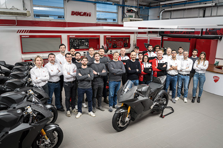 Ducati MotoE V21L enters production