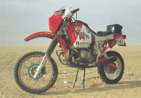 The Test of the BMW winner of the Dakar 1985