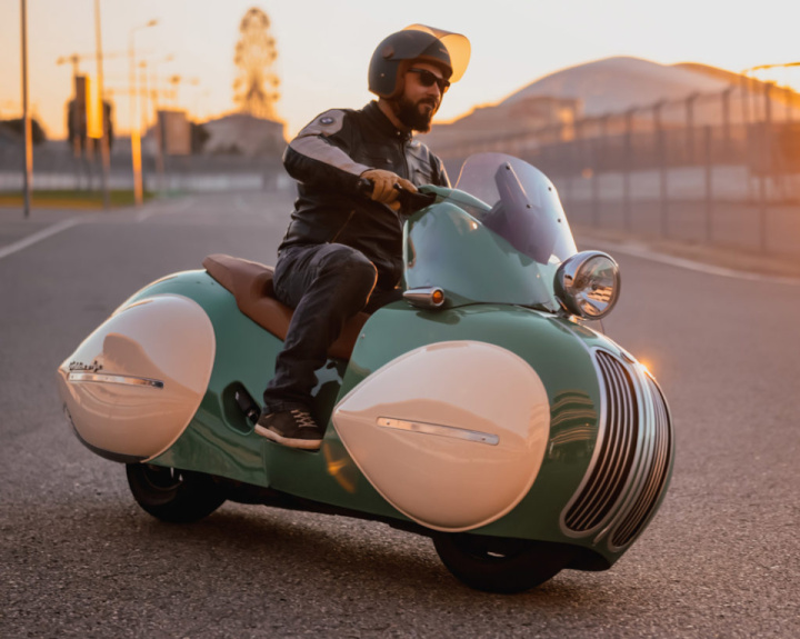 Nmoto takes BMW scooters back to the Golden Age with art deco bodykits