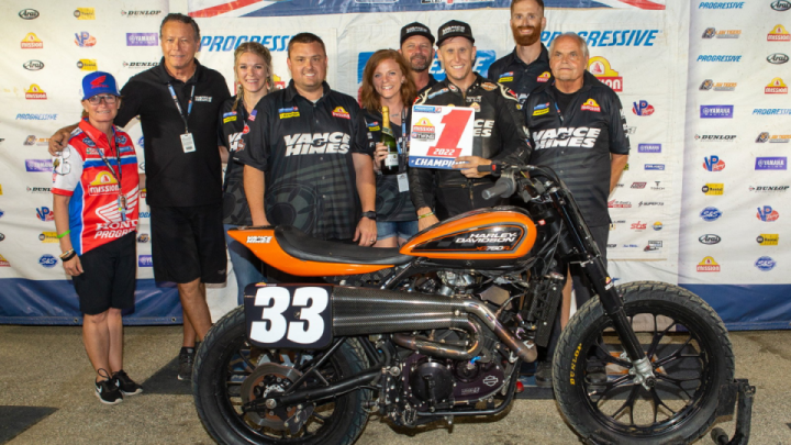 Harley-Davidson Snags Top Podium Flat Track Finish