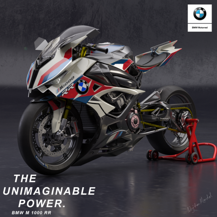 Concept BMW M1000RR with Electric SuperCharged system