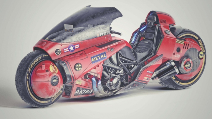 Akira concept motorcycle by James Qiu