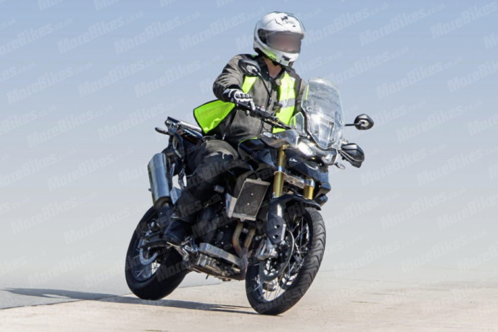 Spy photos of Triumph Tiger 900