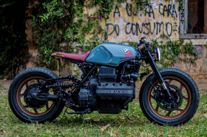 BMW K100 Brazilian Cafe Racer by Retrorides for a disabled person