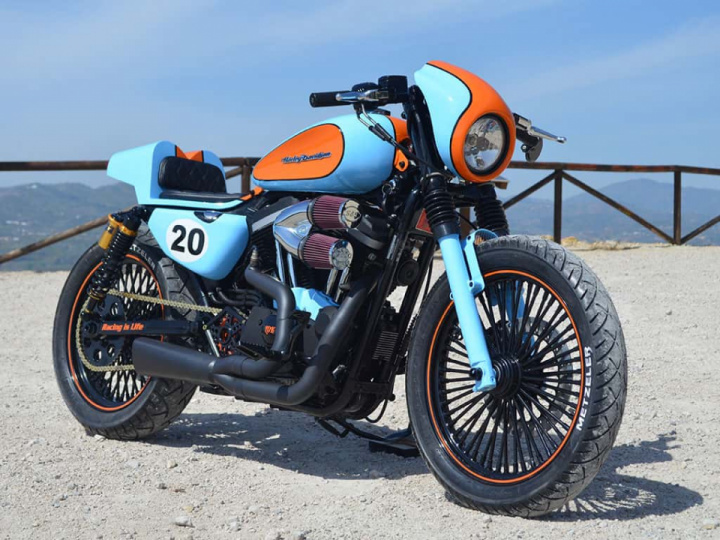 “Racing is Life” a Cafe Racer inspired by Le Mans and Steve McQueen.