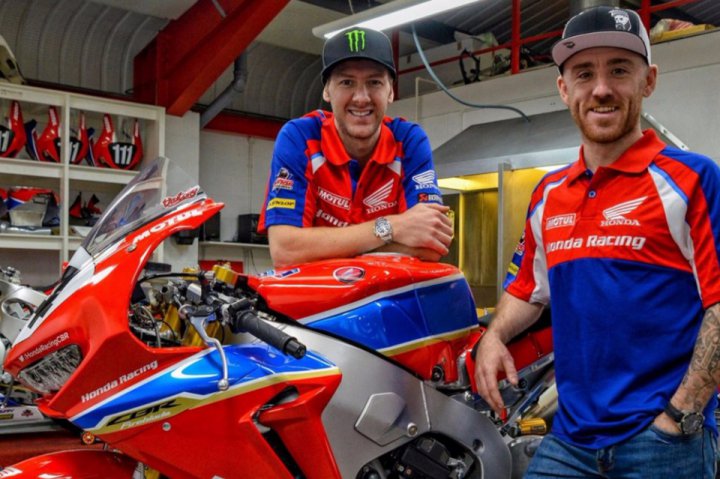 New members of Honda Road Racing 2018: Ian Hutchinson + Lee Johnston