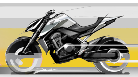 Honda Hornet sketch previews an aggressive-looking naked bike