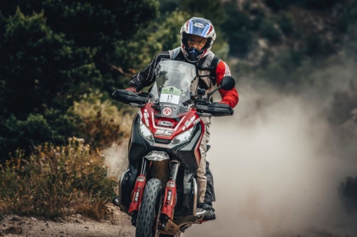 Honda X-Advmaxi scooter won the 2019 Gibraltar Rally