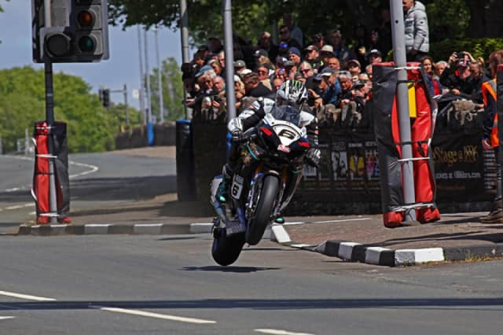 Michael Dunlop had a best result of third on the Hawk Racing Suzuki in the Superbike race at this year's Isle of Man TT.