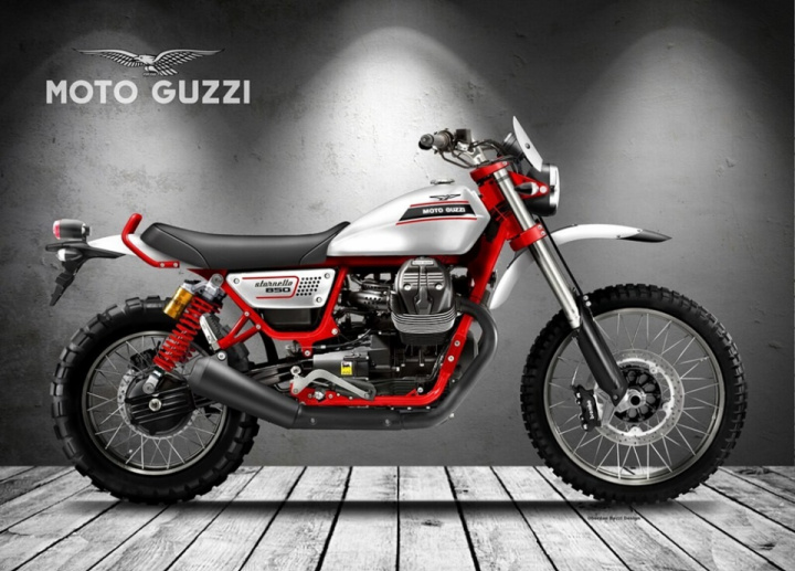 Moto Guzzi Stornello 850 concept by Oberdan Bezzi