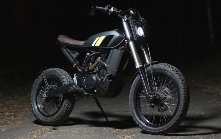 Yamaha WR250 Street Tracker by Ace Custom Shop