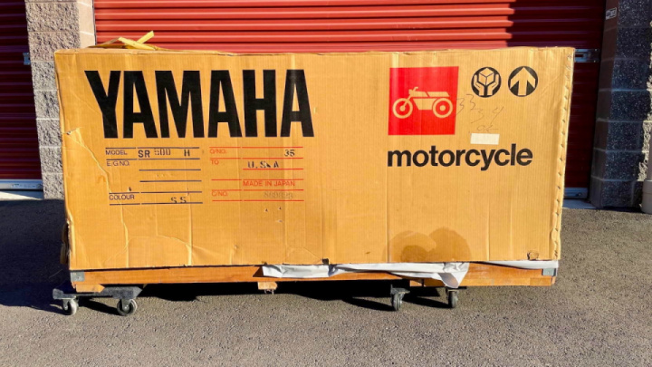Still In The Factory Crate: A Brand New 1981 Yamaha SR500 Is For Sale