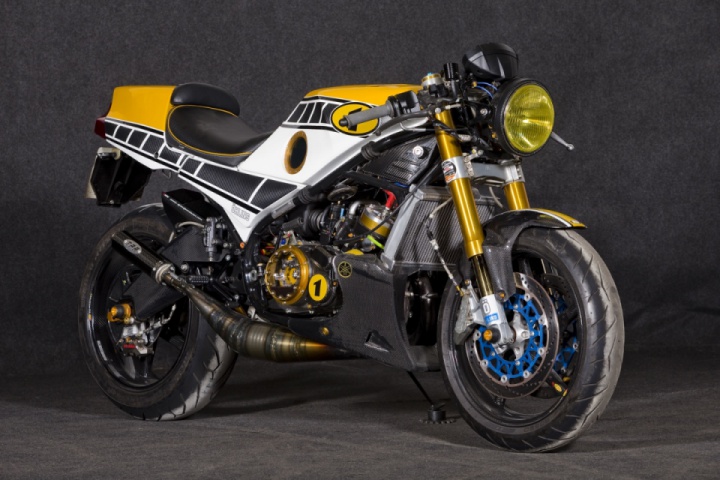 Yamaha RD350LC ‘Crazy Carbon’ custom racer