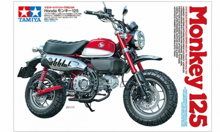 Tamiya releases 1/12 scale model of new Honda Monkey 125