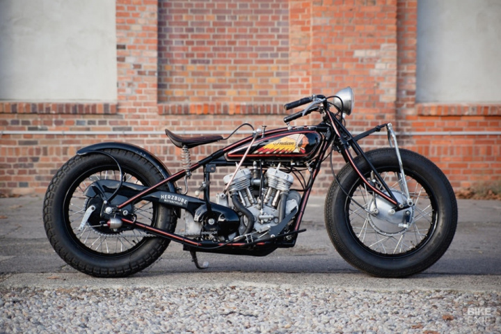 Herzbube Motorcycles: custom Indian Scout 101
