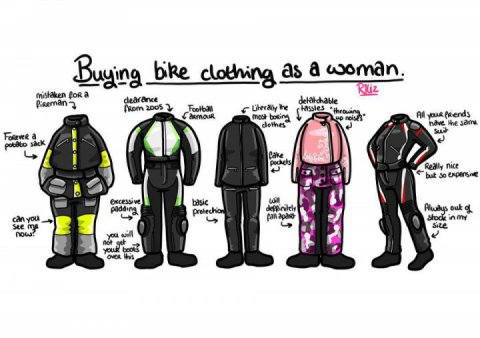 Ladies, need new motorcycle gear? Follow these five shopping tips
