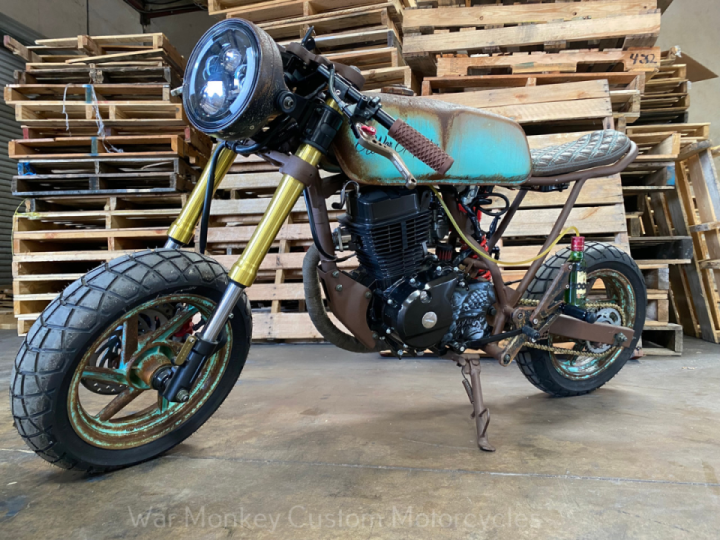 Lifan KP Mini 150cc Cafe Racer by War Monkey Custom Motorcycles