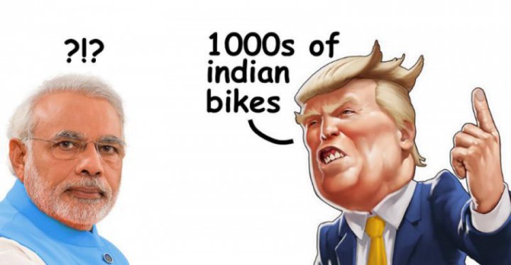 Donald Trump says thousands of bikes imported from India to US. Really?