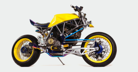 Balamutti Workshop Scratch-Builds a Hub-Center-Steered Ducati 900SS Moto