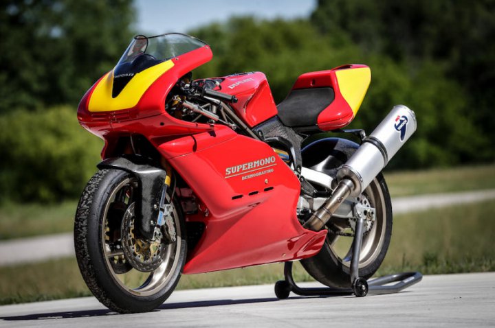 1993 Ducati 550cc Supermono Racing Motorcycle