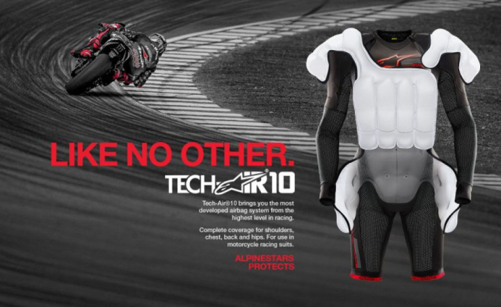Alpinestars introduces Tech Air 10 airbag system developed with MotoGP riders
