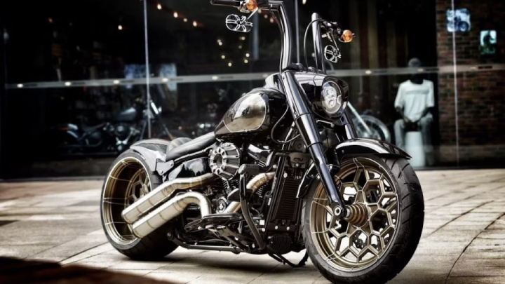 custom harley davidson fat boy