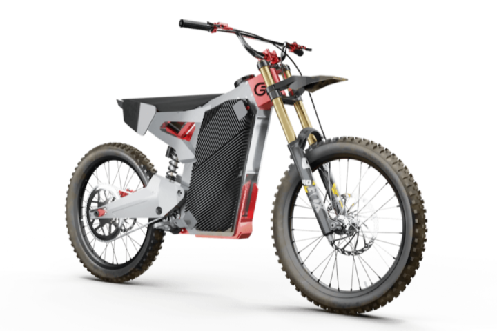 A removable battery and carbon rims, with 20 kW of hard-charging power