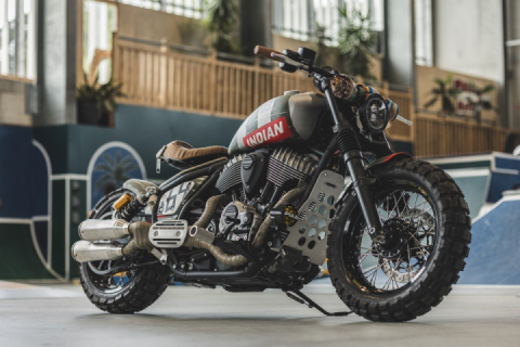 Custom Indian Chief Motorcycle Design Wins Top Prize at Wheels and Waves Festival