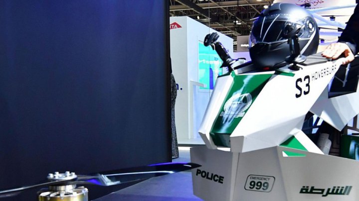 Police in Dubai will use a flying motorcycle