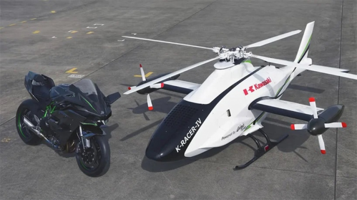 Kawasaki K-RACER & Kawasaki H2R - largest drone and fastest bike in the world