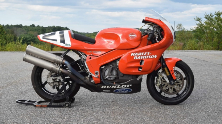 The rare Harley-Davidson VR1000 motorcycle is a 135-strong superbike from the 90s