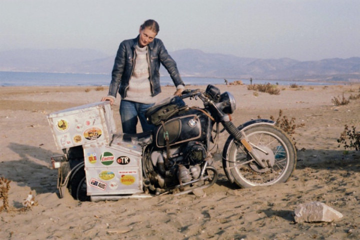 The first British woman to go around the world on a motorcycle